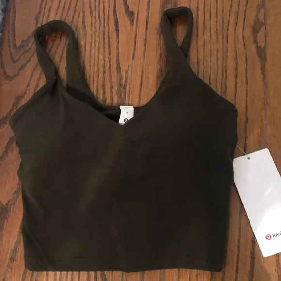 NWT Lululemon Olive Green Align Tank Top - Picture 3 of 8